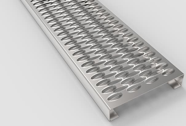 Profiilitasoritilät Teräs 120x40x6020mm Anti-slip