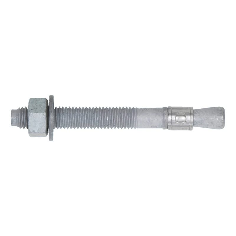 Pultit ja ruuvit Pollarin Kiila-ankkuri betonilattiaan kuumasinkitty M12 110mm